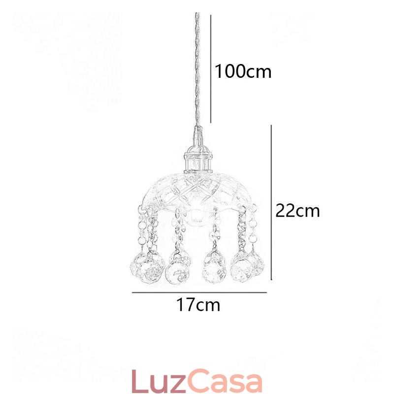 Mini pingente de vidro moderno, luminária decorativa de 1 luz