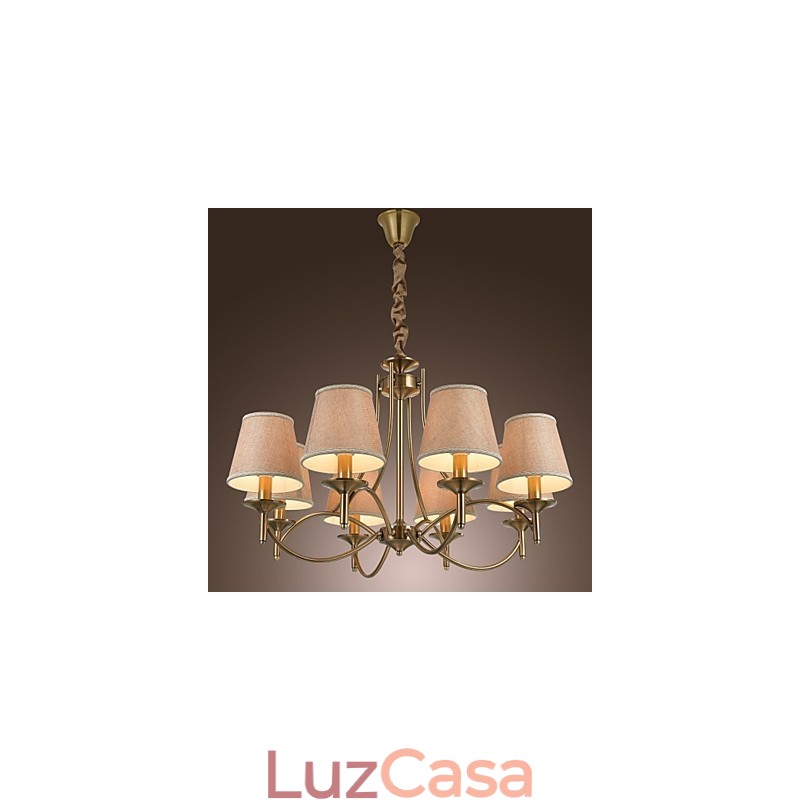 Lustre moderno contemporâneo tradicional clássico rústico chalé country island vintage latão metal lustre