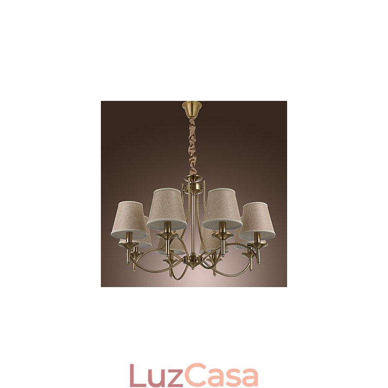 Lustre moderno contemporâneo tradicional clássico rústico chalé country island vintage latão metal lustre