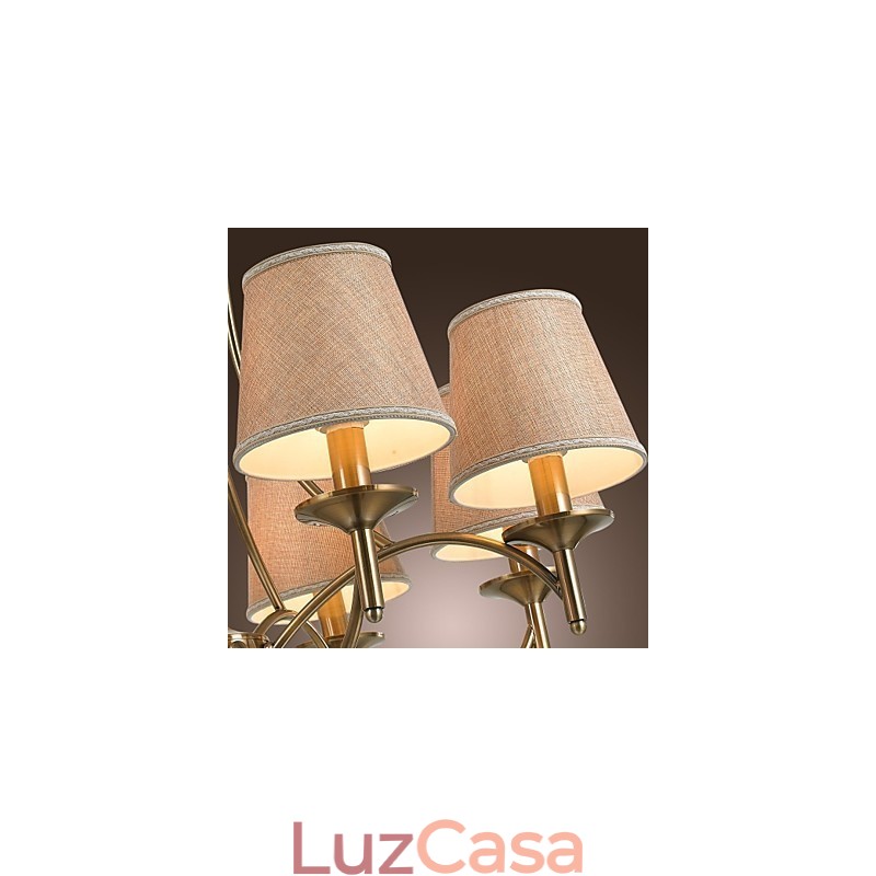 Lustre moderno contemporâneo tradicional clássico rústico chalé country island vintage latão metal lustre