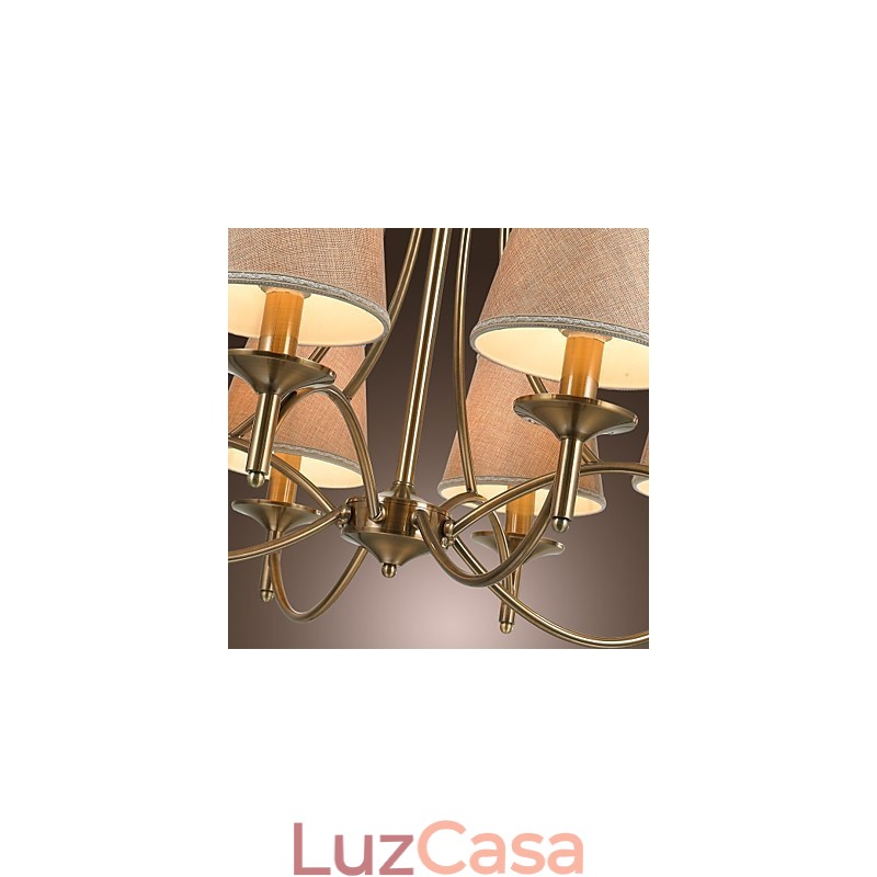 Lustre moderno contemporâneo tradicional clássico rústico chalé country island vintage latão metal lustre