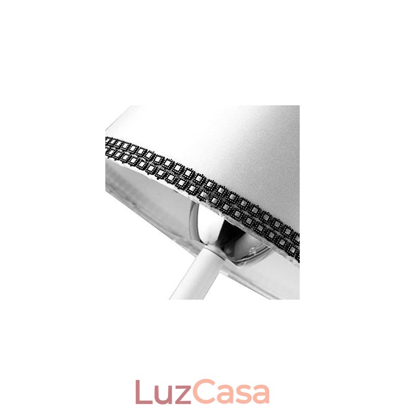Lustre moderno contemporâneo de cristal cromado em metal