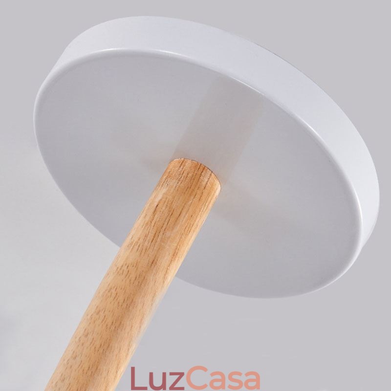 Lustre nórdico Macaron Pendant Light criativo de madeira