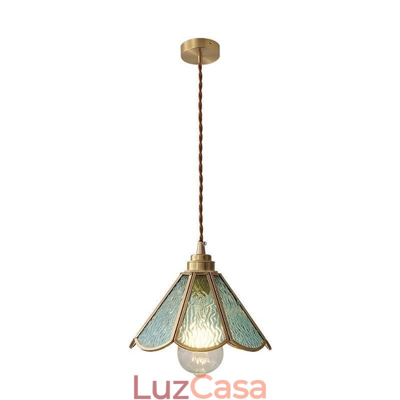 Mini Luminária Pendente de Vidro Moderna e Simples Luminária de Teto de Vidro