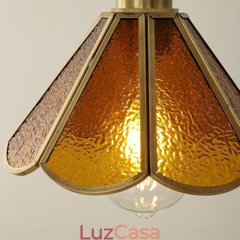 Mini Luminária Pendente de Vidro Moderna e Simples Luminária de Teto de Vidro