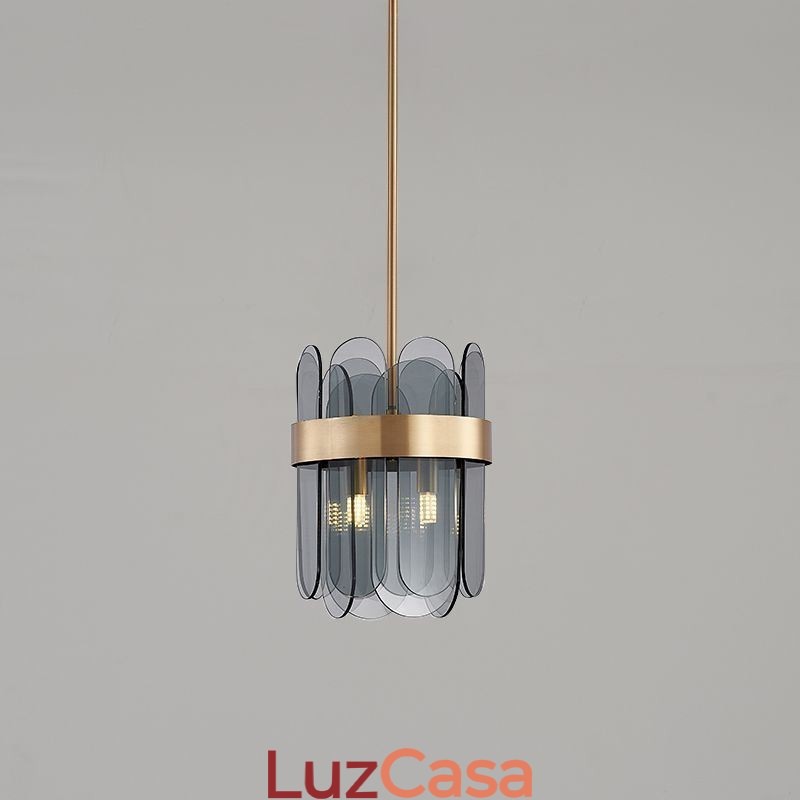 Iluminação moderna de pingente de vidro