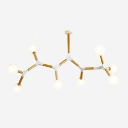 Luminária pendente nórdica Magic Bean Iluminação criativa de madeira