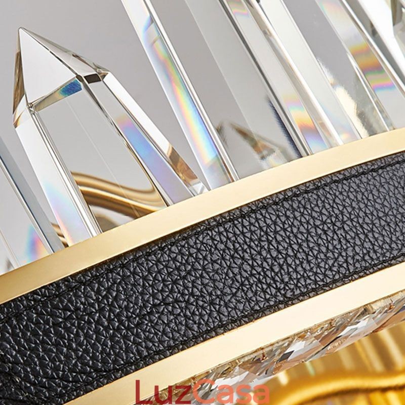 Luminária pendente de cristal contemporânea Luminária de teto de cristal