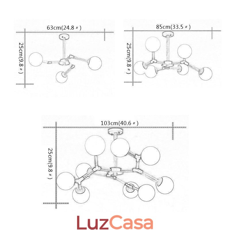 Luminária pendente nórdica Magic Bean, luminária criativa de madeira