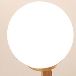 Luminária pendente nórdica Magic Bean, luminária criativa de madeira