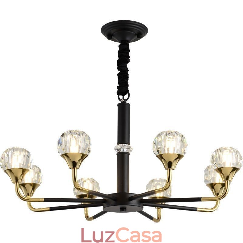 Lustre de cristal moderno e elegante