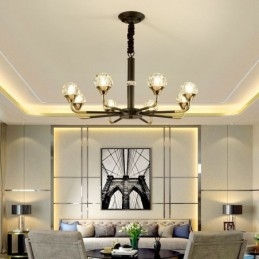 Lustre de cristal moderno e elegante
