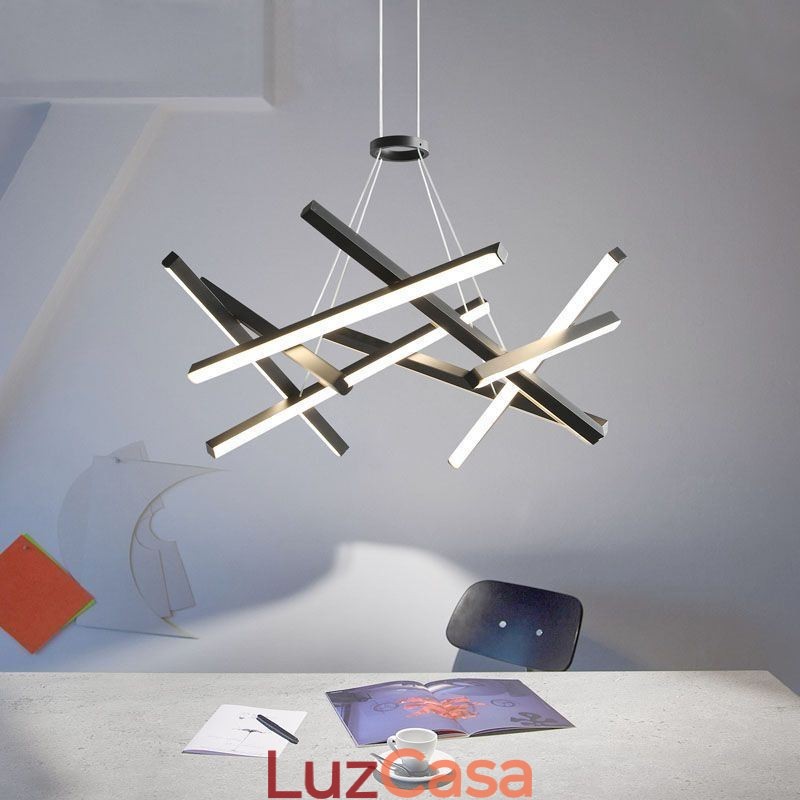 Luminária pendente moderna e simples em forma de ninho de pássaro em gel de sílica