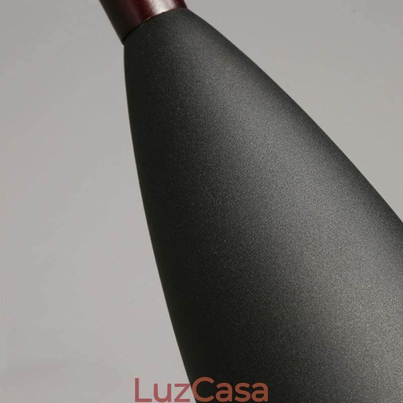 Luminária pendente simples e moderna com três luzes, luminária criativa de alumínio para café