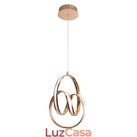 Luminária pendente minimalista moderna com torção circular única e luminária de ilha Luminária pendente minimalista moderna com torção circular única e luminária de ilha