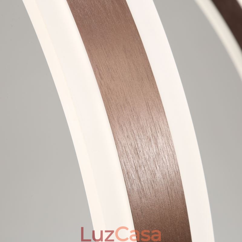 Luminária pendente nórdica em acrílico em formato de anel