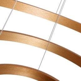 Luminária pendente moderna acrílica 3 anéis lâmpada 80+60+40cm