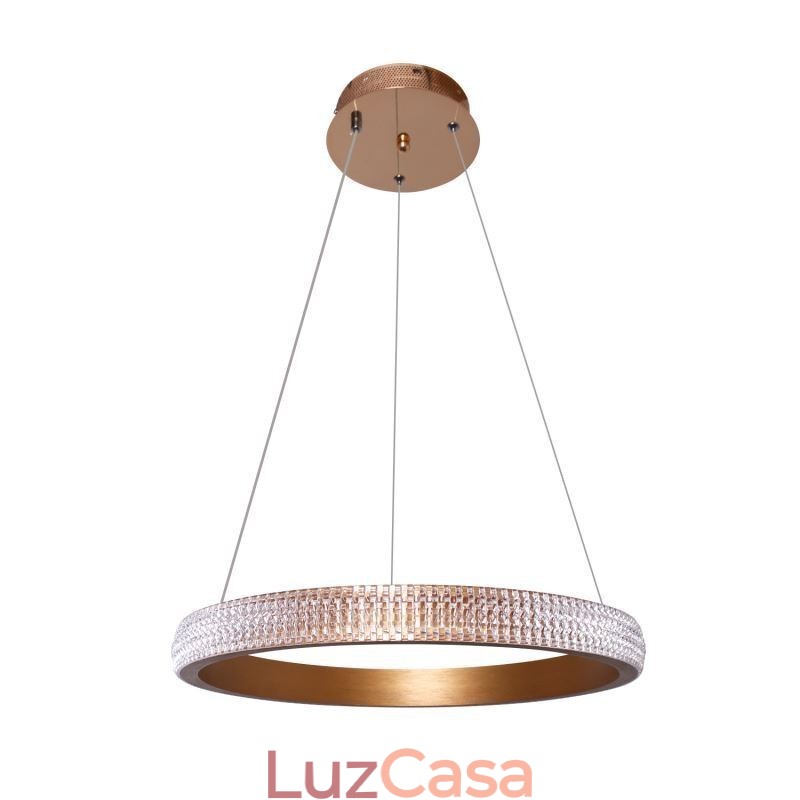Luminária pendente de anel Luminária minimalista em acrílico