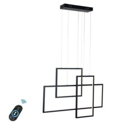 Luminária pendente nórdica Luminária pendente quadrada geométrica