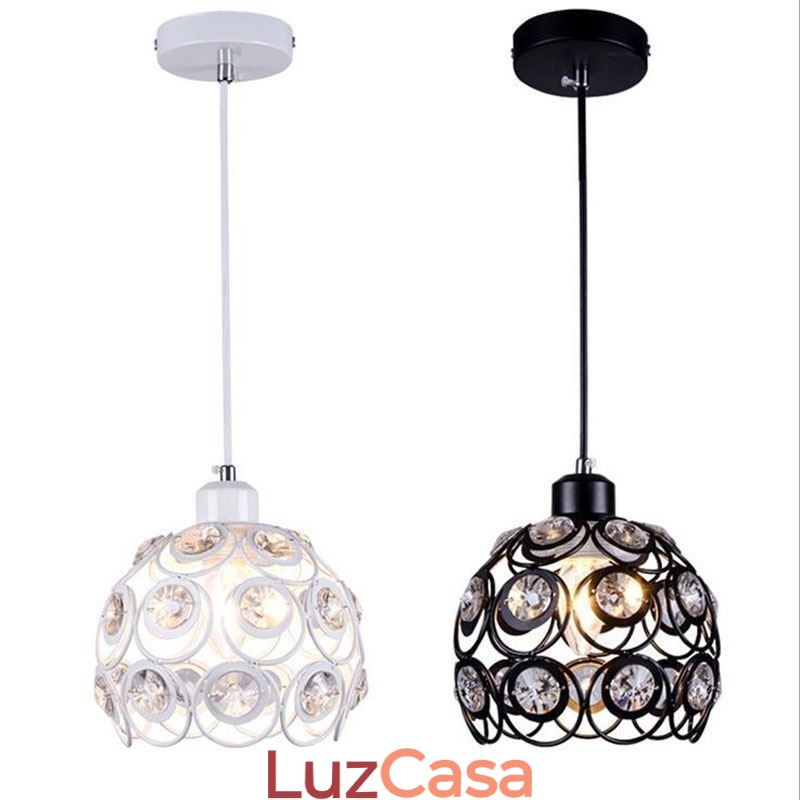 Ideias de ilha para luminária pendente de ferro com cristal oco