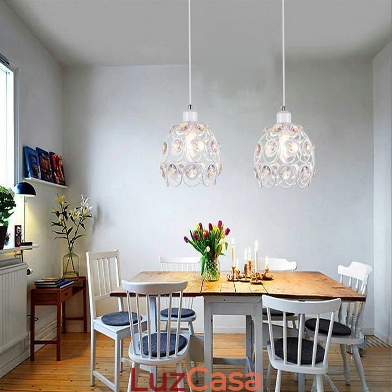 Ideias de ilha para luminária pendente de ferro com cristal oco