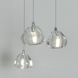 Lustre de cristal moderno com pingente de luz, luminária para iluminação doméstica