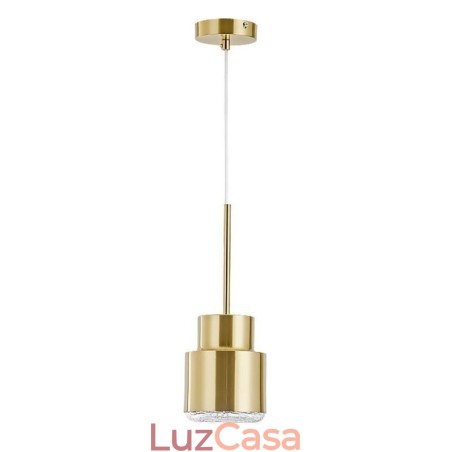 Luminária pendente de vidro pós-moderna, lâmpada cilíndrica dourada, iluminação brilhante Luminária pendente de vidro pós-moderna, lâmpada cilíndrica dourada, iluminação brilhante
