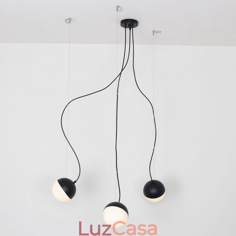 Nordic Ball Cluster Pendant Light Moderno Criativo Forma Redonda Lâmpada Iluminação