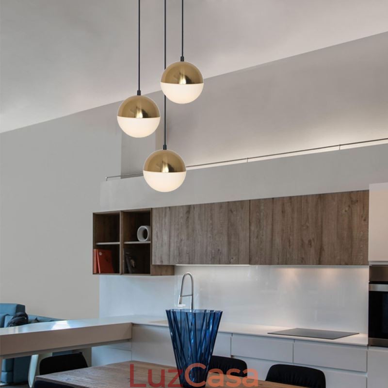 Nordic Ball Cluster Pendant Light Moderno Criativo Forma Redonda Lâmpada Iluminação