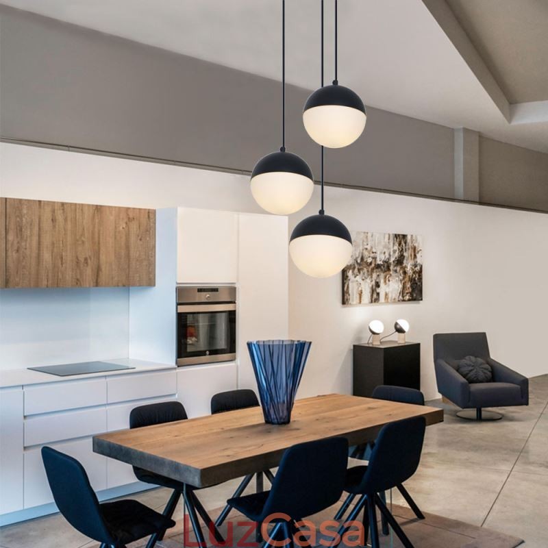 Nordic Ball Cluster Pendant Light Moderno Criativo Forma Redonda Lâmpada Iluminação