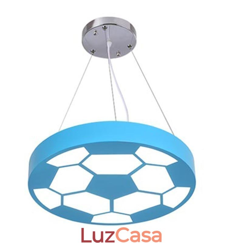 Luminária pendente criativa moderna para decoração de futebol