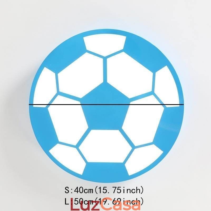Luminária pendente criativa moderna para decoração de futebol