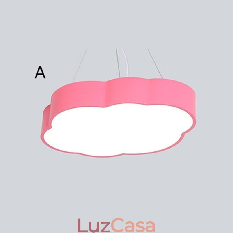 Luminária pendente moderna e simples, luminária de nuvem, desenho animado criativo, iluminação, luz