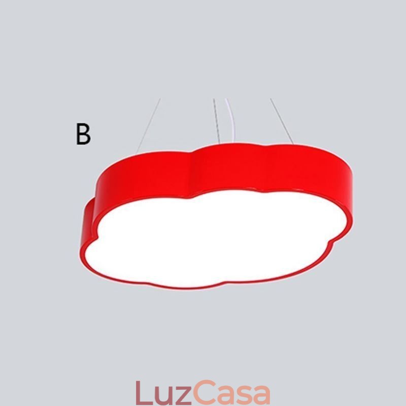 Luminária pendente moderna e simples, luminária de nuvem, desenho animado criativo, iluminação, luz