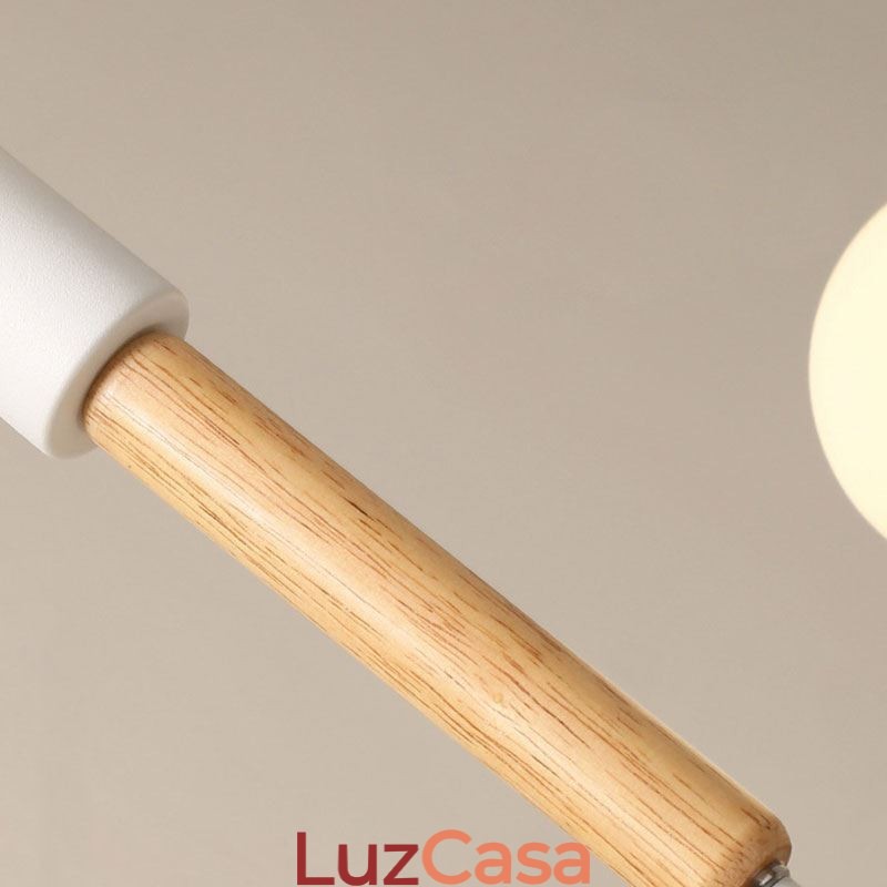 Luminária pendente nórdica criativa Luminária pendente de tronco de feijão mágico