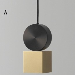 Luminária pendente moderna Nordic Acrylic Lamp Geometry Lighting Light