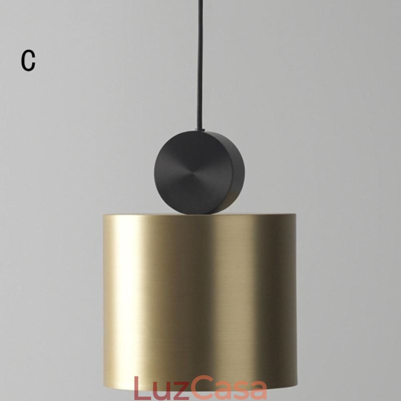 Luminária pendente moderna Nordic Acrylic Lamp Geometry Lighting Light