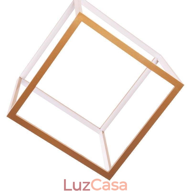 Luminária pendente pós-moderna geométrica dourada