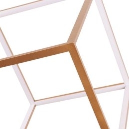 Luminária pendente pós-moderna geométrica dourada