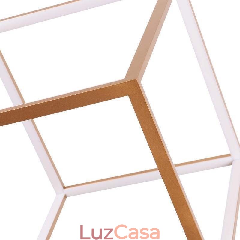 Luminária pendente pós-moderna geométrica dourada