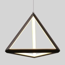 Luminária pendente pós-moderna, luz geométrica triangular, lâmpada criativa, iluminação