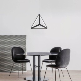 Luminária pendente pós-moderna, luz geométrica triangular, lâmpada criativa, iluminação