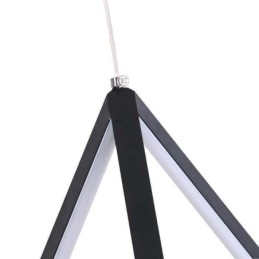 Luminária pendente pós-moderna, luz geométrica triangular, lâmpada criativa, iluminação