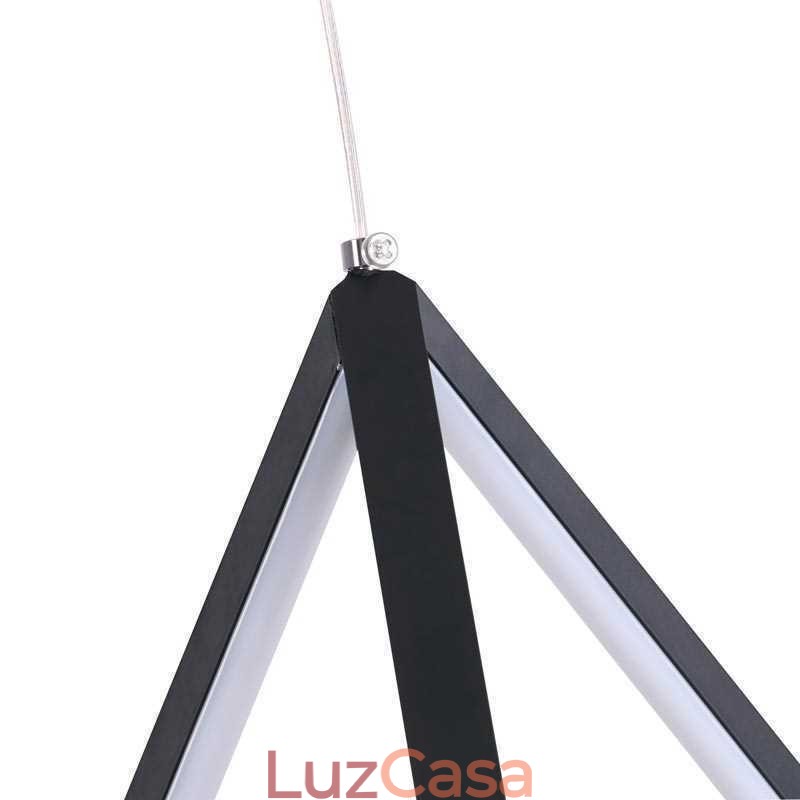 Luminária pendente pós-moderna, luz geométrica triangular, lâmpada criativa, iluminação