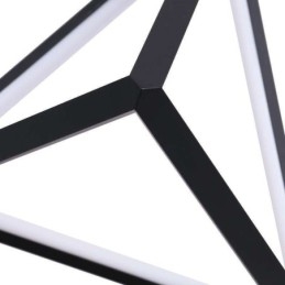 Luminária pendente pós-moderna, luz geométrica triangular, lâmpada criativa, iluminação