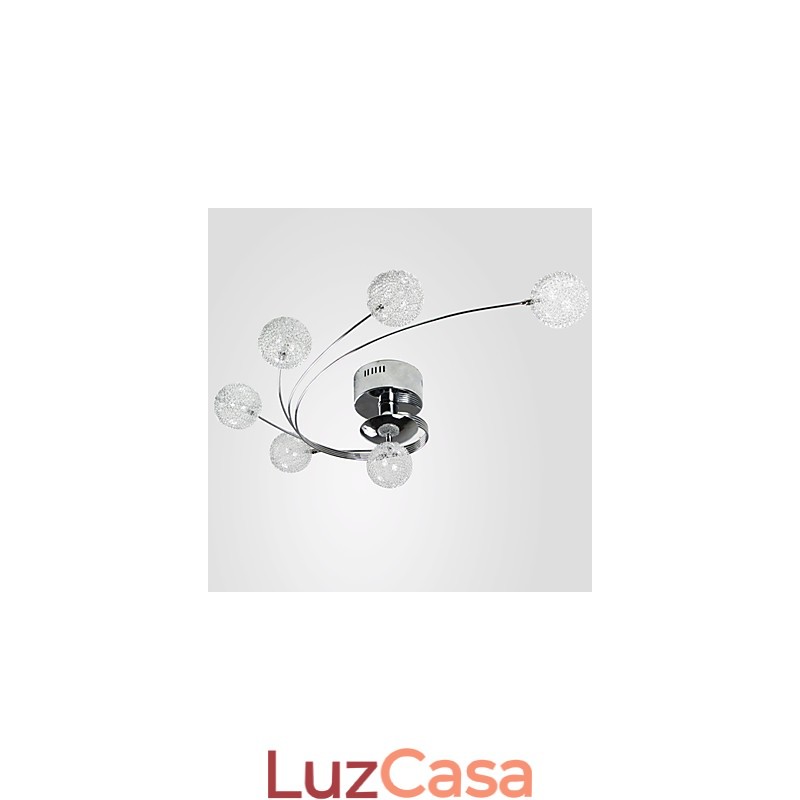 Luminária de teto moderna Living Lâmpadas incluídas 6 luzes