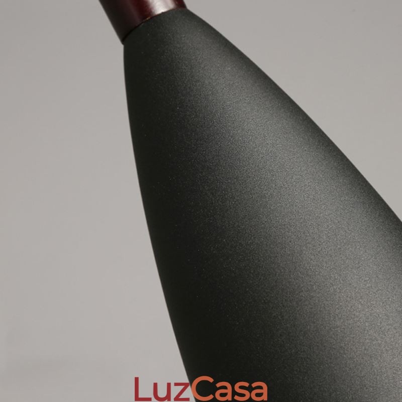 Luminária pendente simples e moderna com três luzes, luminária criativa de alumínio para café