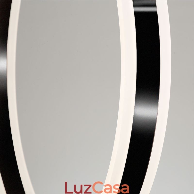 Luminária pendente nórdica em acrílico em formato de anel