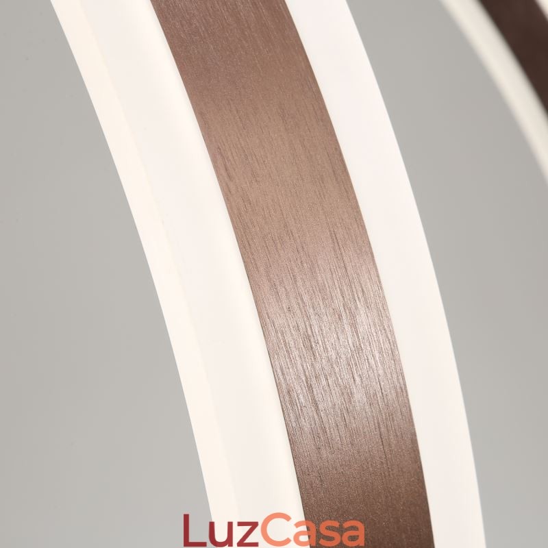 Luminária pendente nórdica em acrílico em formato de anel