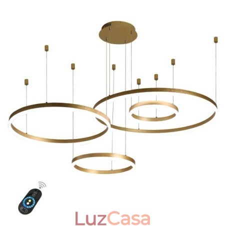 Luminária pendente pós-moderna em acrílico com formato de anel